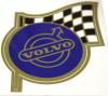 nálepka Volvo znak / šachovnicová vlajka 