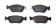  Sada brzdových destiček přední 